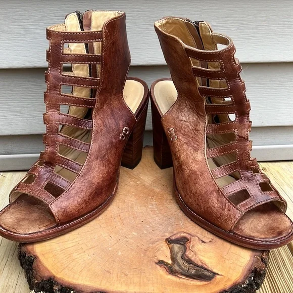 🥳 Host Pick 🥳 - BED|STU OCCAM Peep Toe Heel women size 9.5 - Picture 15 of 16